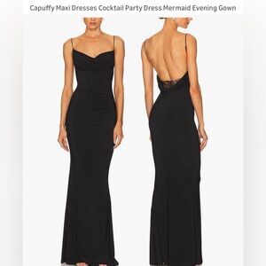 Elegant Black Evening Gown